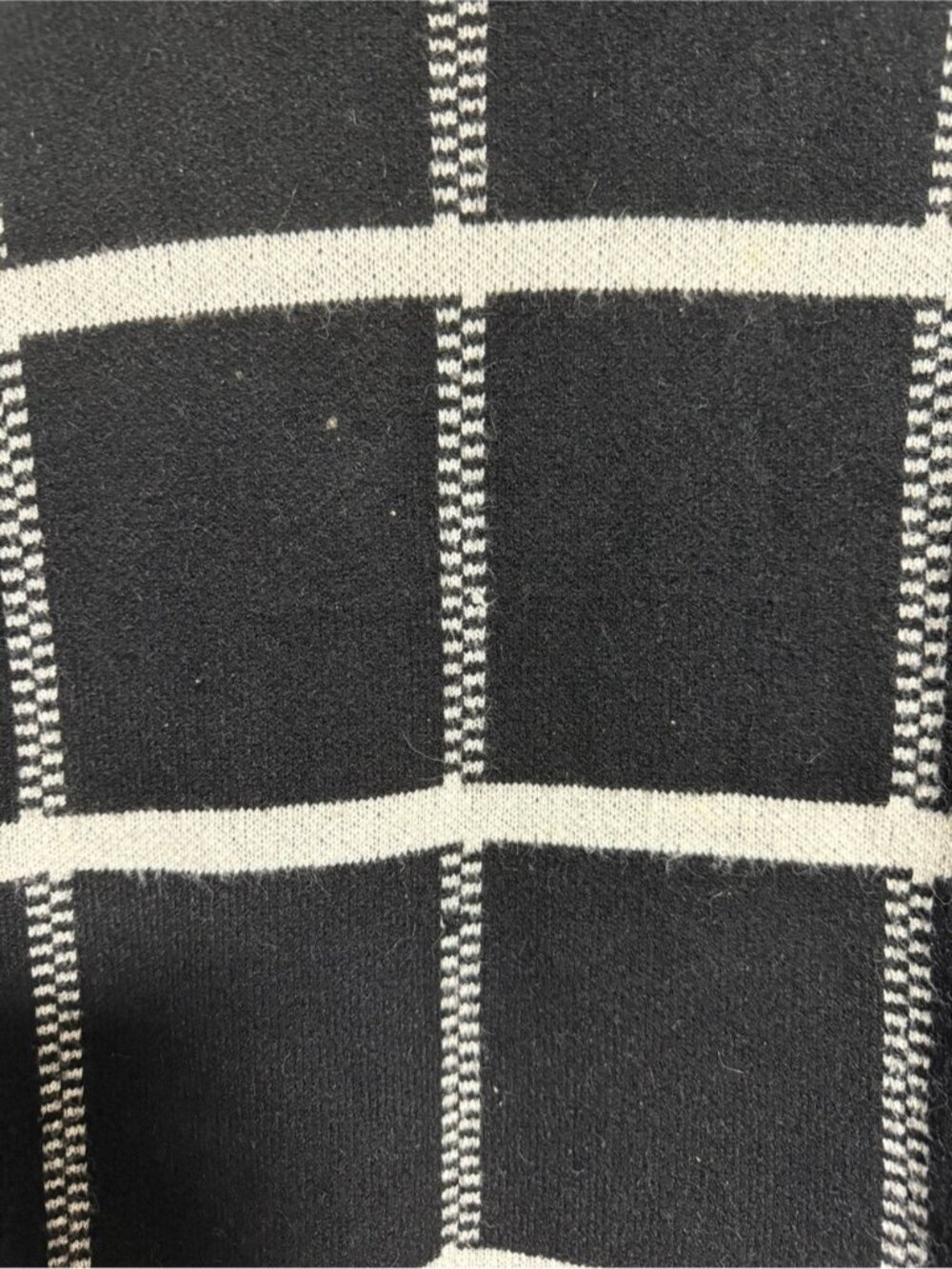Loved + Adored Windowpane Knit Sweater - Small - Picture 7 of 9